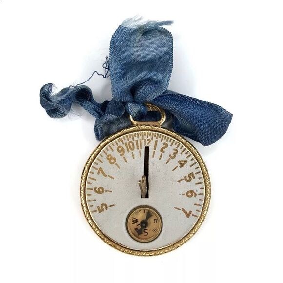 Lovely whimsical antique compass charm